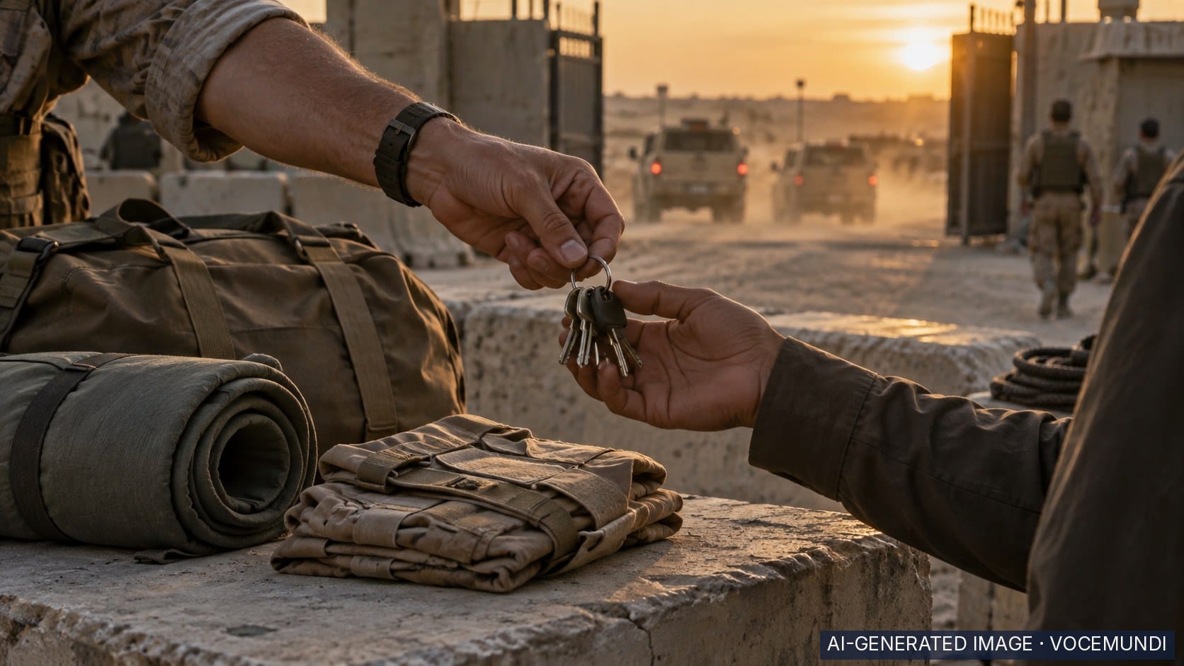 AI-generated image: US completes withdrawal from Iraq; Baghdad sets disarmament deadline