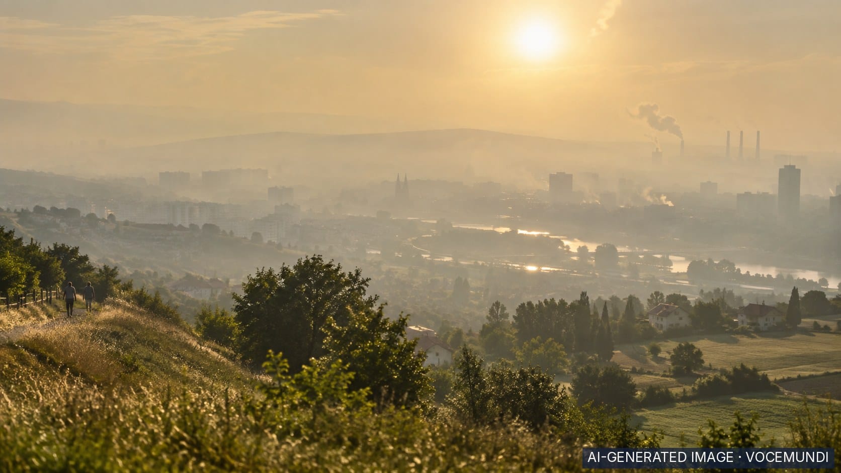 AI-generated image: EU monitor reports widespread exposure to high ozone levels