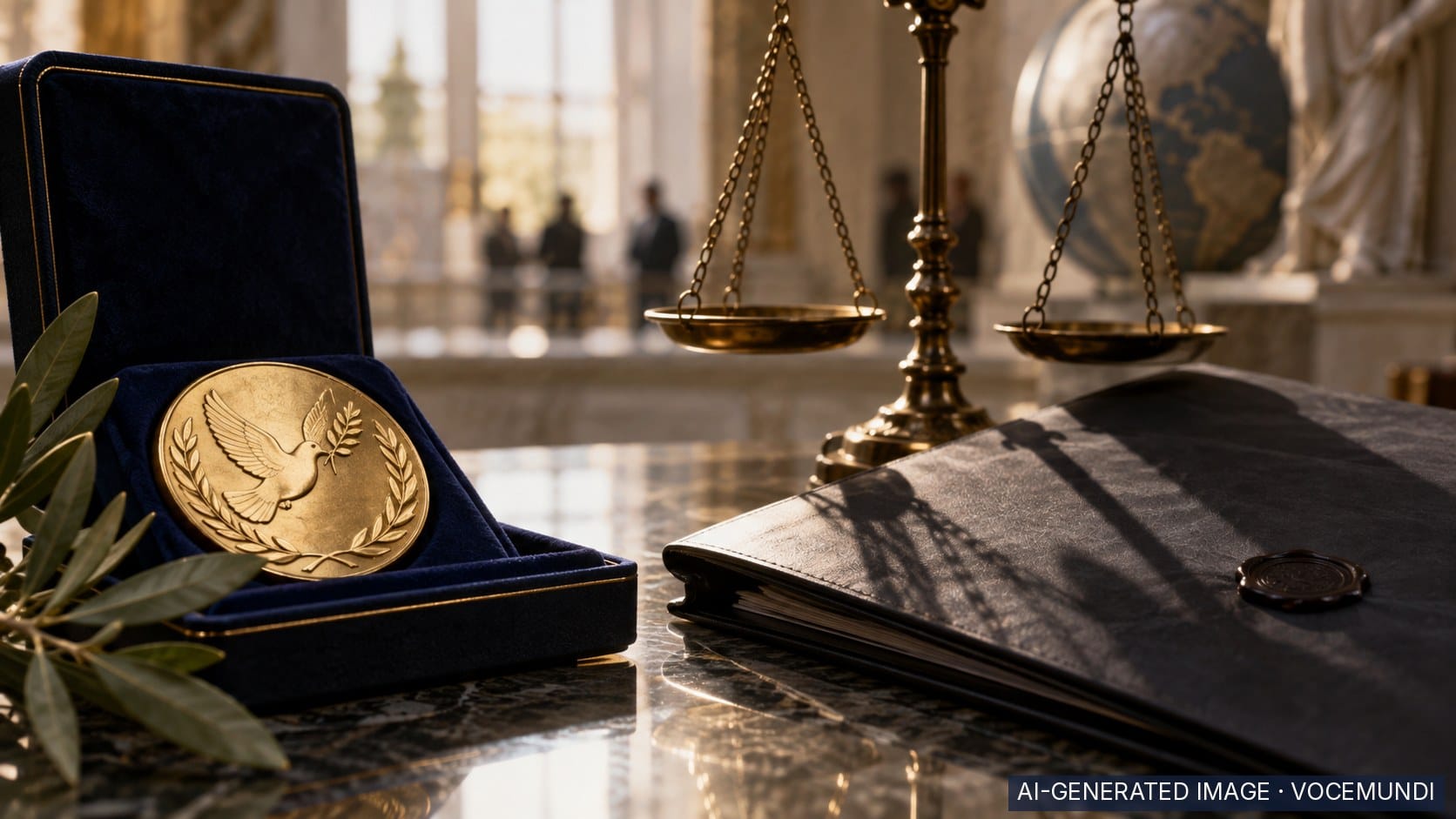 AI-generated image: Navi Pillay wins Nobel Peace Prize; US sanctions the ICC