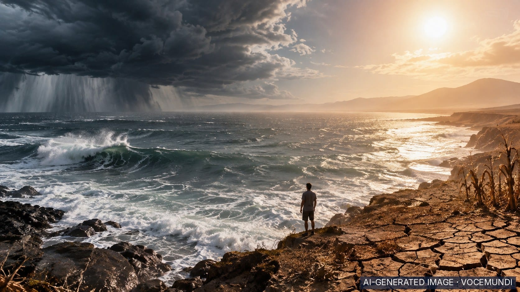AI-generated image: WMO forecasts El Niño could be among strongest since 1950
