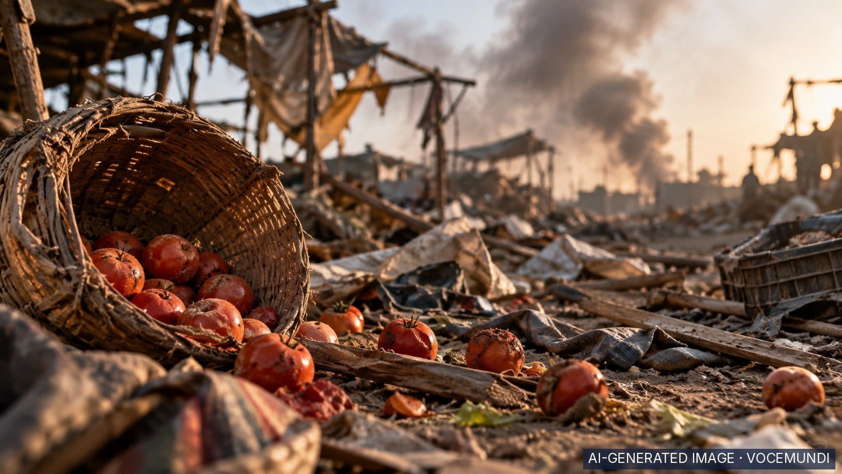 AI-generated image: Drone strike on Abyei market kills at least 153, officials say