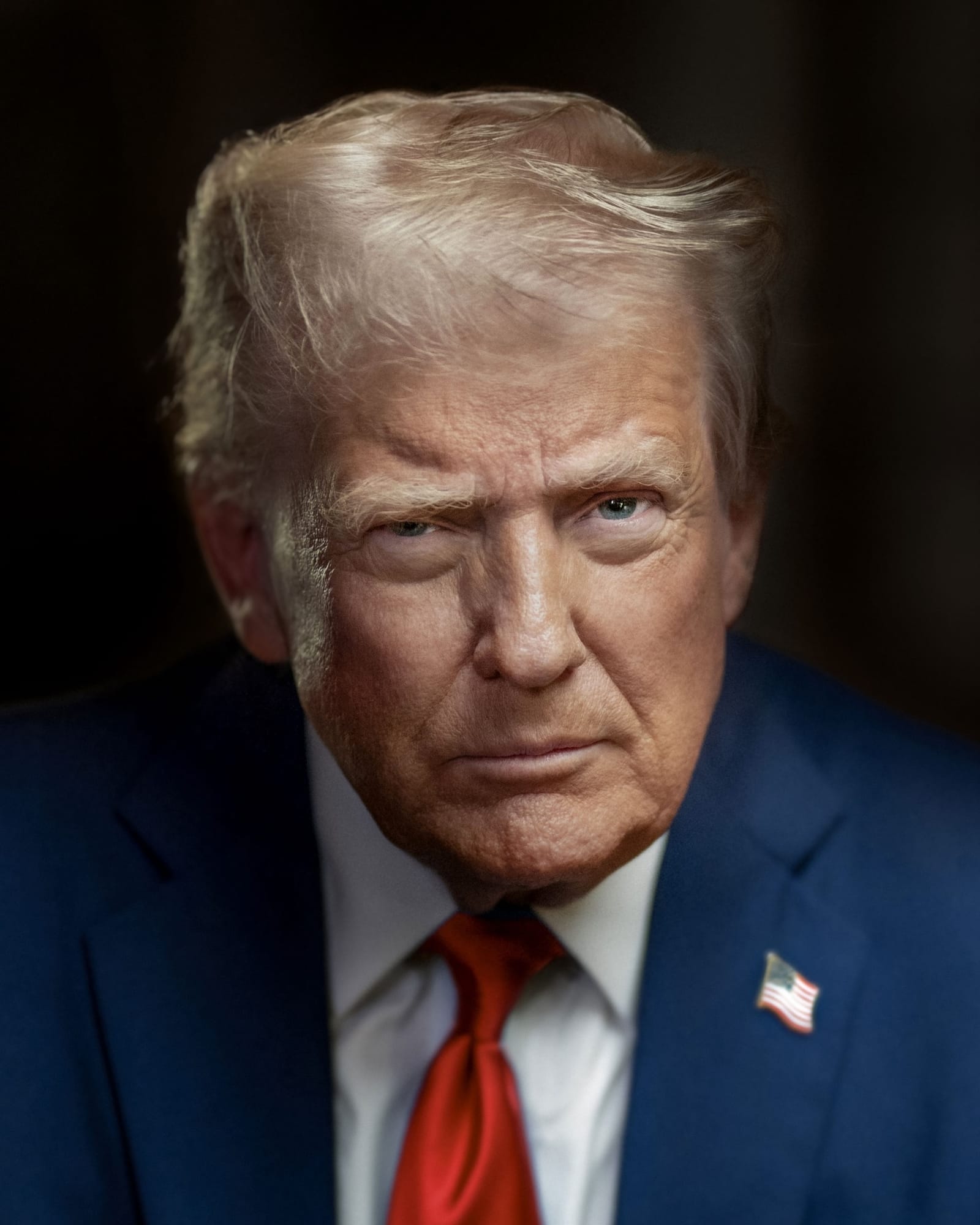 Offizielles Präsidentenporträt von Donald Trump für seine zweite Amtszeit