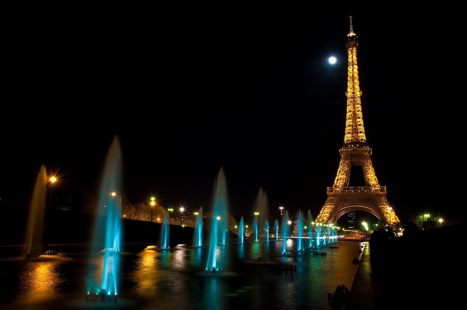 The Eiffel Tower on the Champ de Mars beside the Seine in Paris