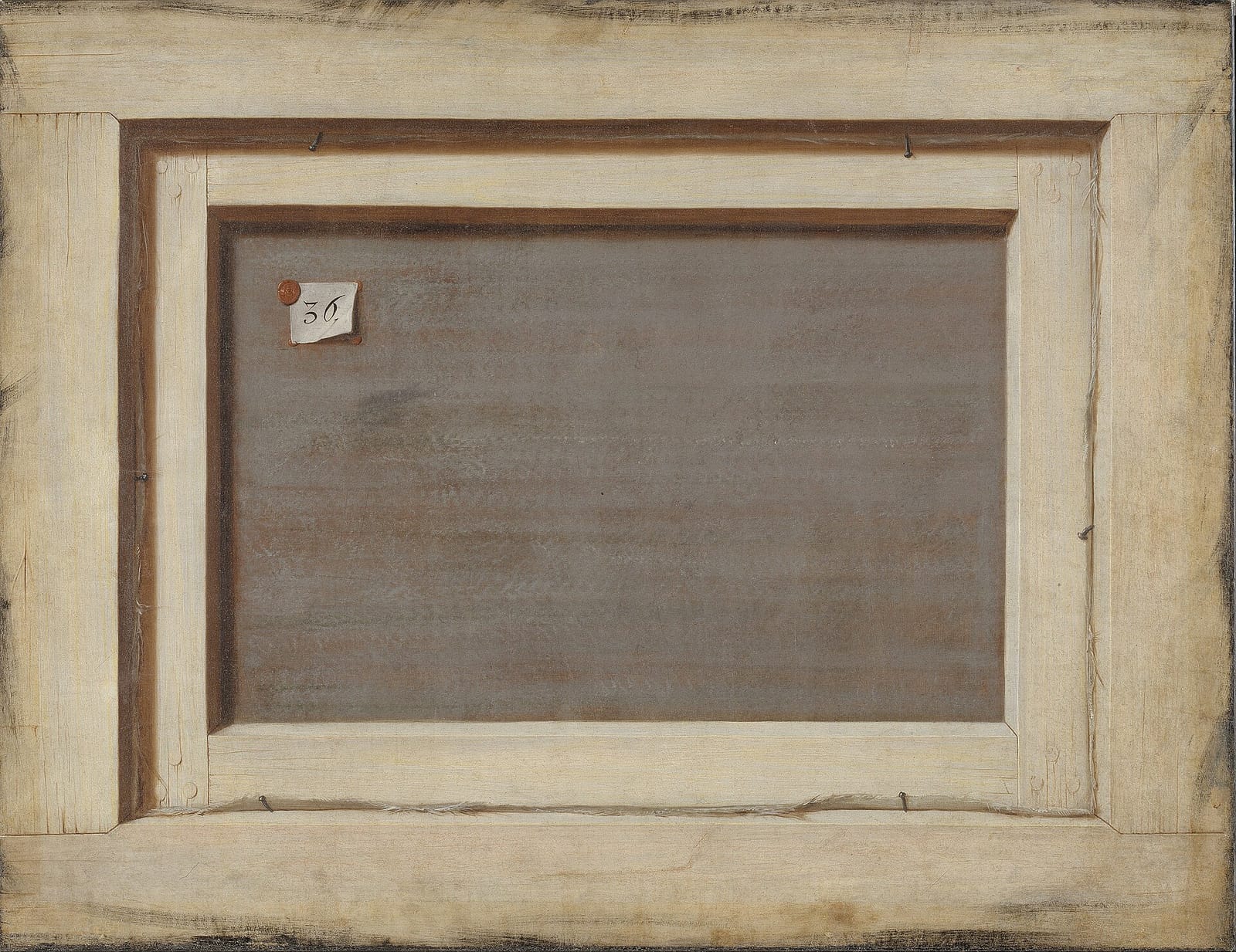 Cornelius Norbertus Gijsbrechts, Trompe l'oeil. The Reverse of a Framed Painting (1668–1672). Statens Museum for Kunst, Copenhagen