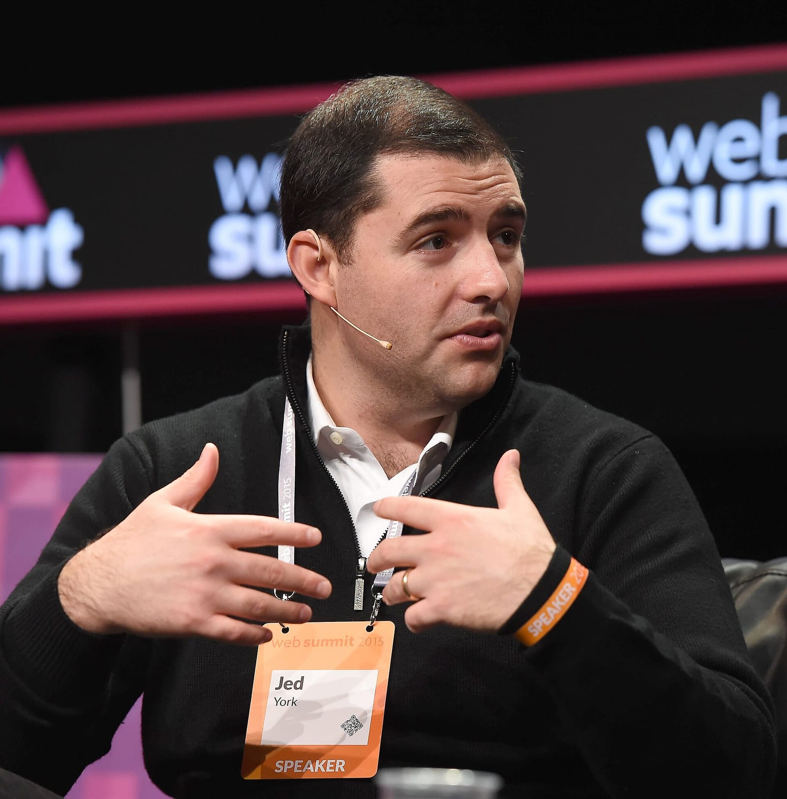 File photo: 49ers owner Jed York speaking at Web Summit.