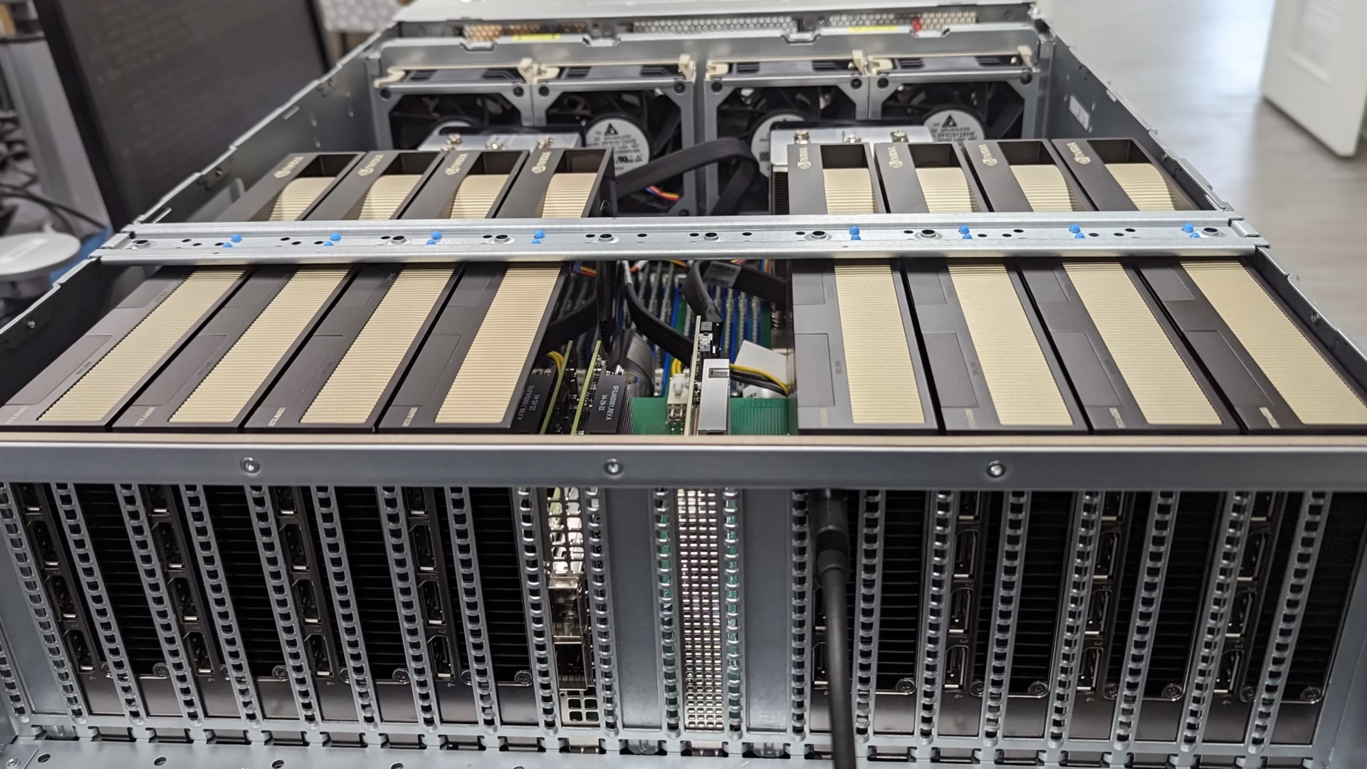 File photo: Supermicro server fitted with Nvidia GPUs