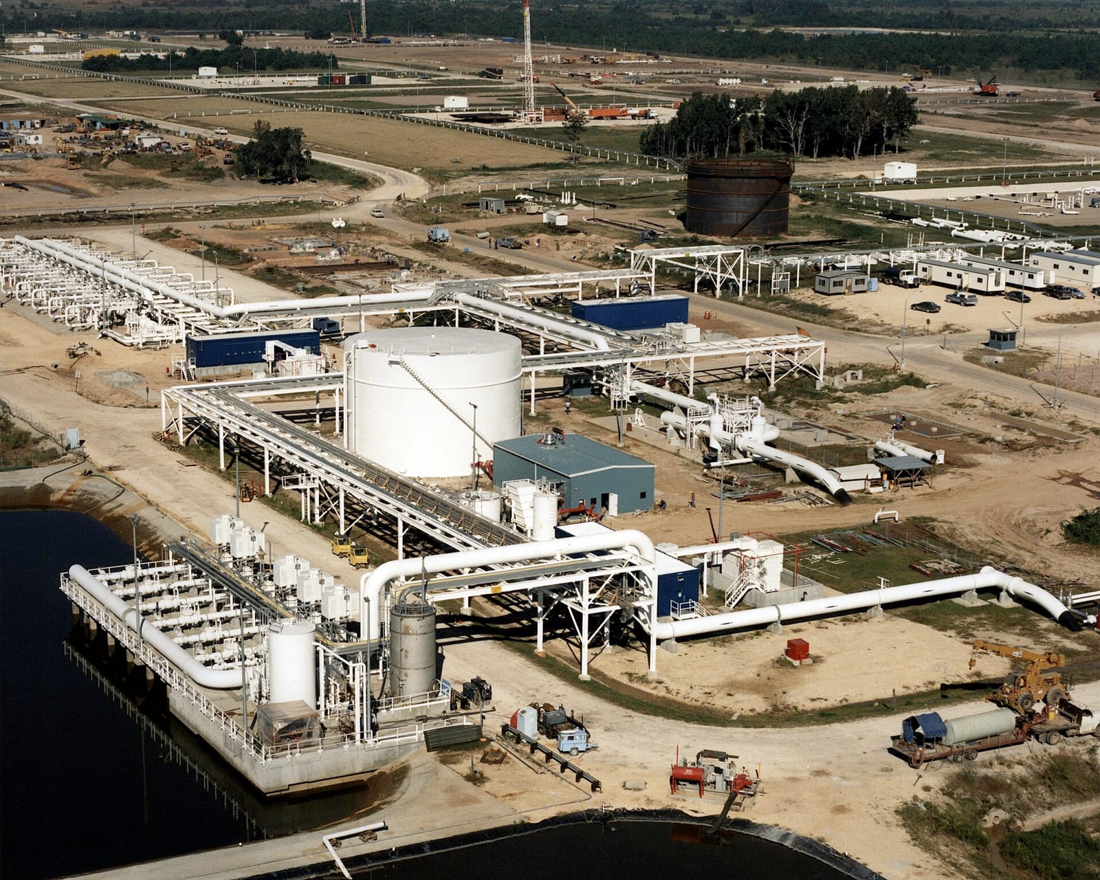 File photo: Aerial view of a US Strategic Petroleum Reserve site.