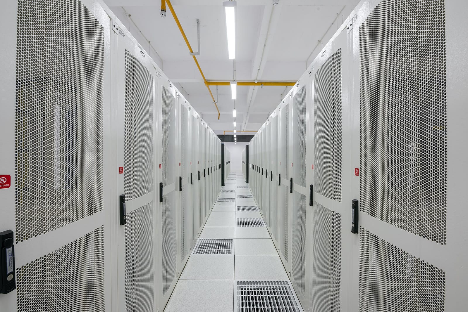 File photo: Data storage racks at Pi Data Centers, Amravati, India.