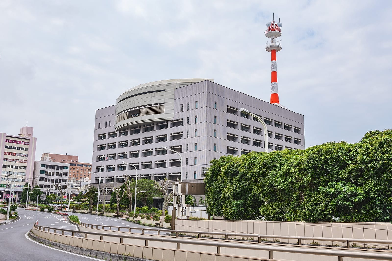 Okinawa Prefectural Police headquarters building in Naha.