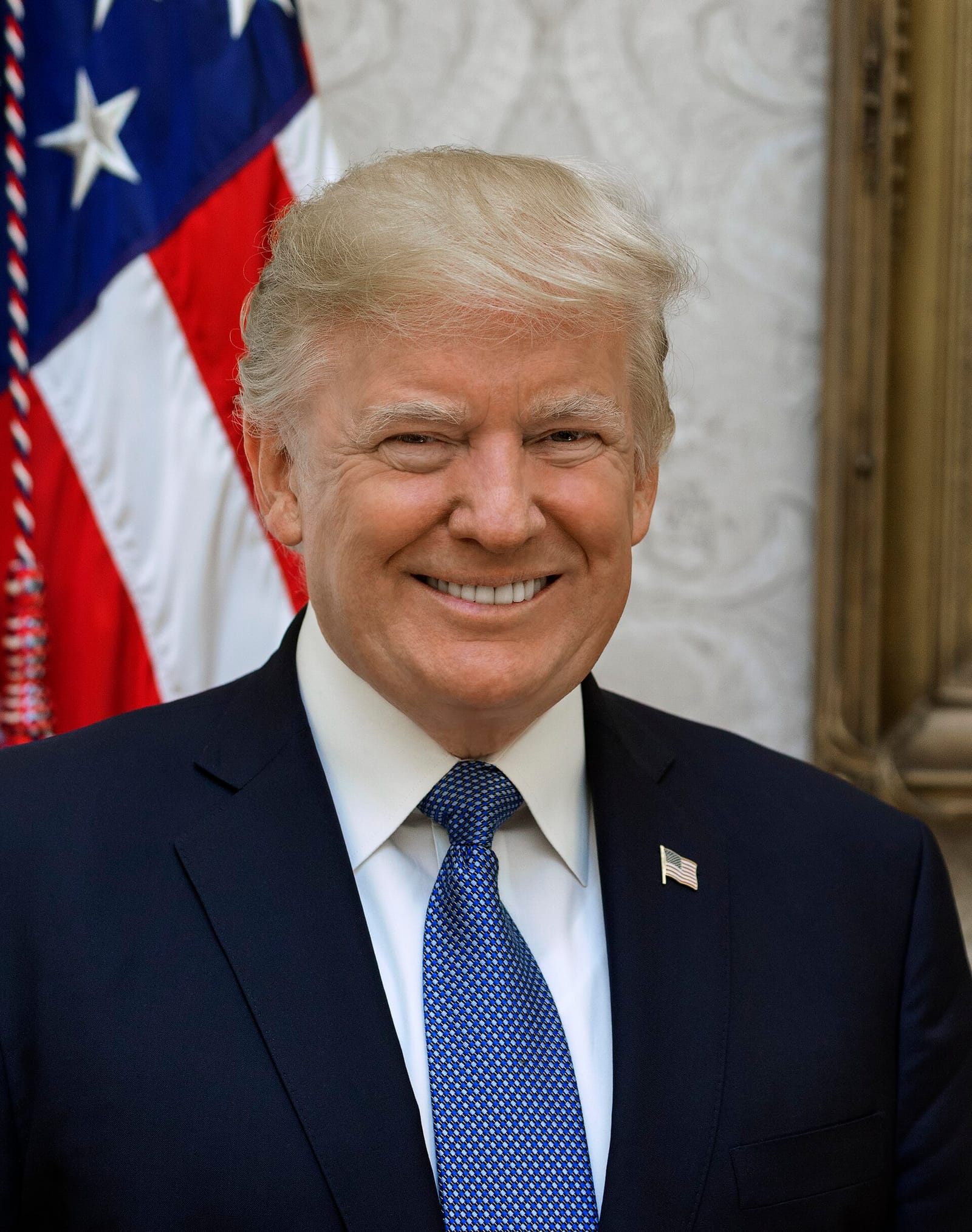 File photo: US President Donald Trump's official White House portrait, 2017.