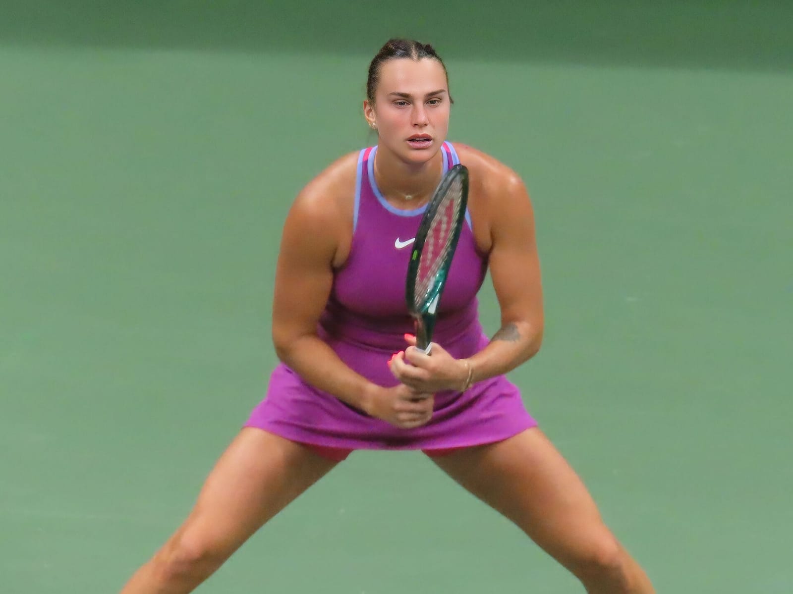 Foto de archivo: Aryna Sabalenka jugando en la final del US Open de 2024