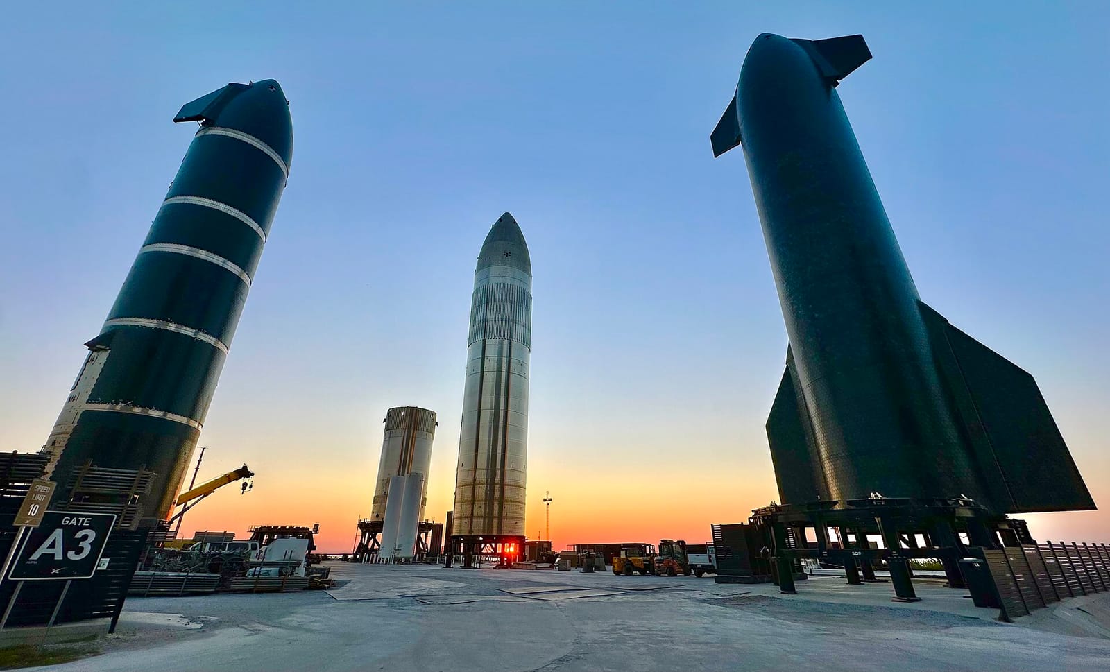 File photo: SpaceX Starship and Super Heavy booster at Starbase, Texas