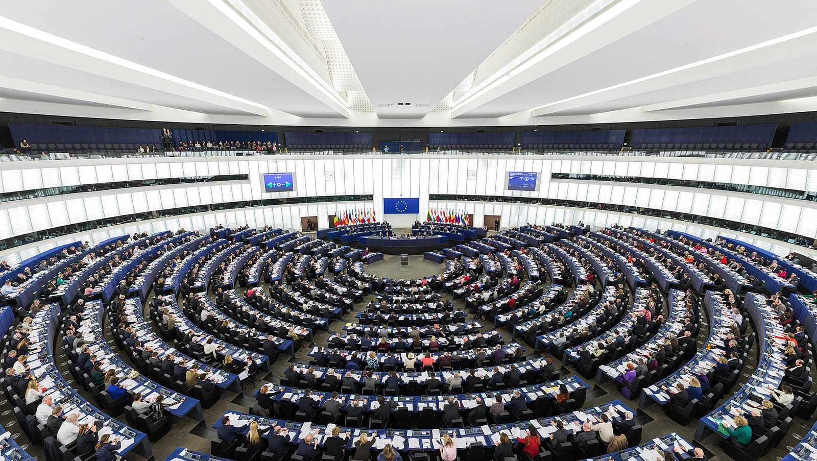 File photo: European Parliament hemicycle in Strasbourg during 2014 plenary session