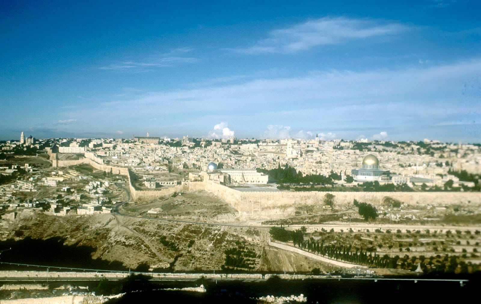 View over the eastern part of Jerusalem and its surroundings