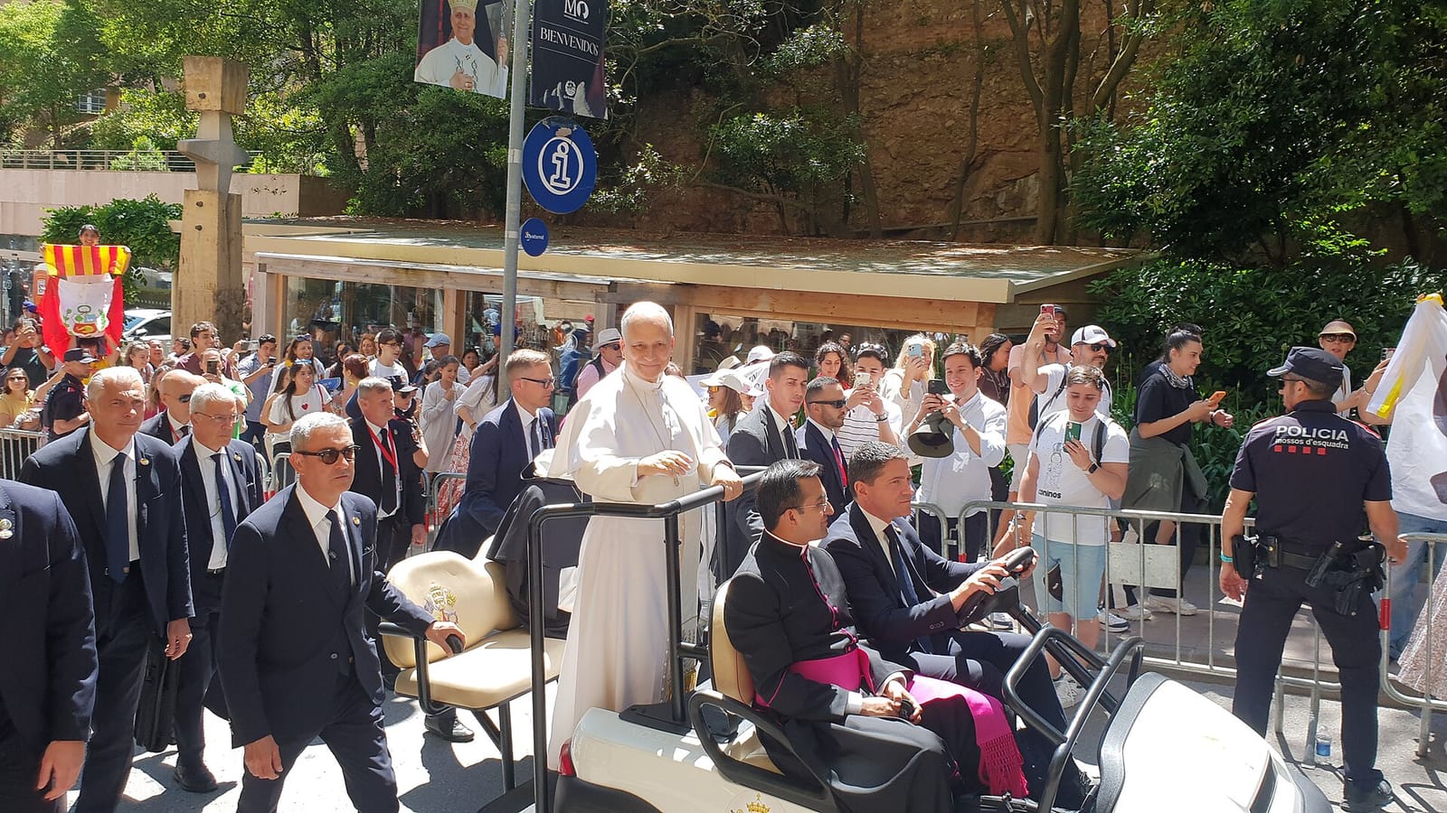 File photo: Pope Leo XIV greets pilgrims at Montserrat, 10 June 2026