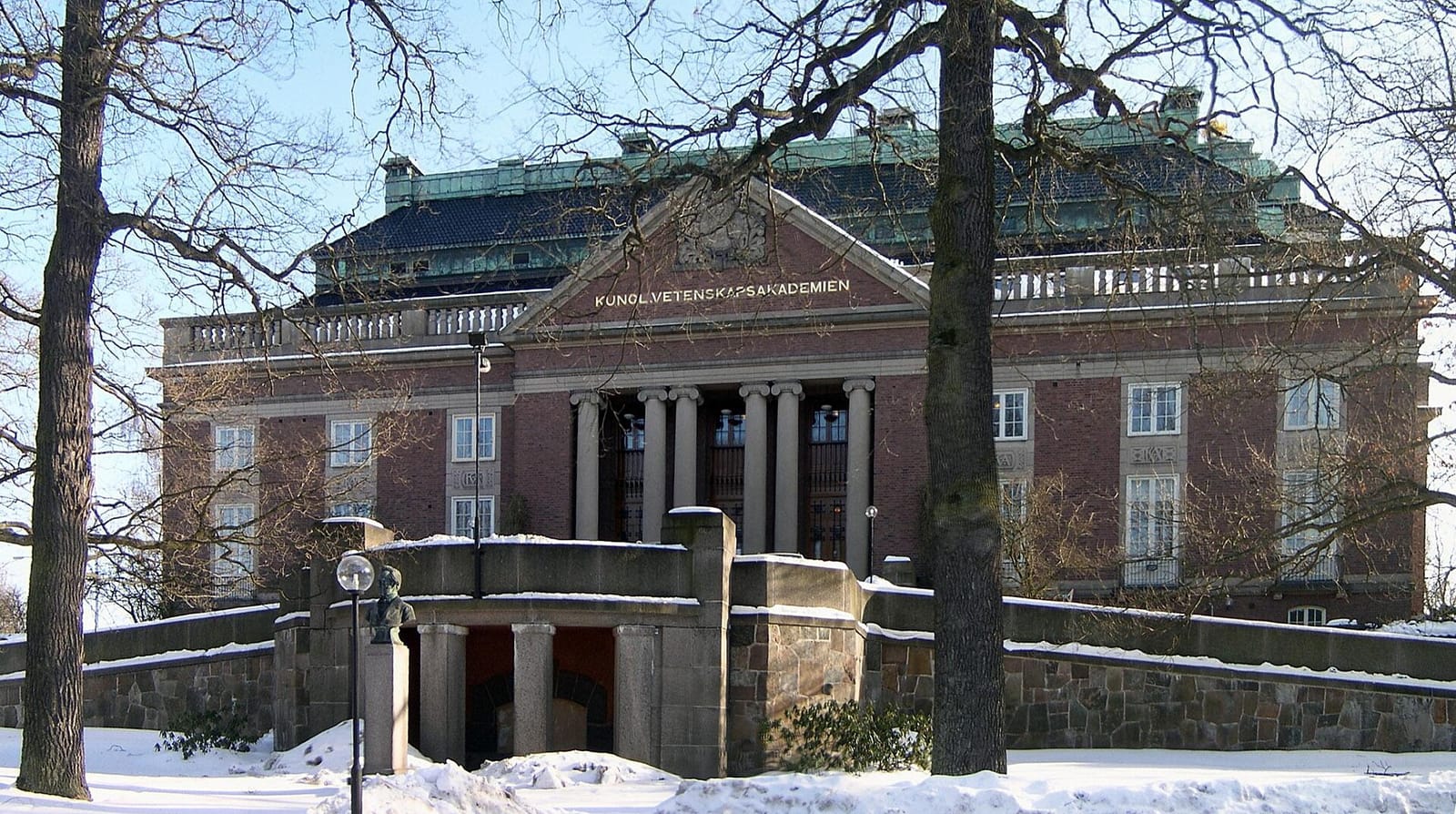 Royal Swedish Academy of Sciences main building, Stockholm, which awards the prize