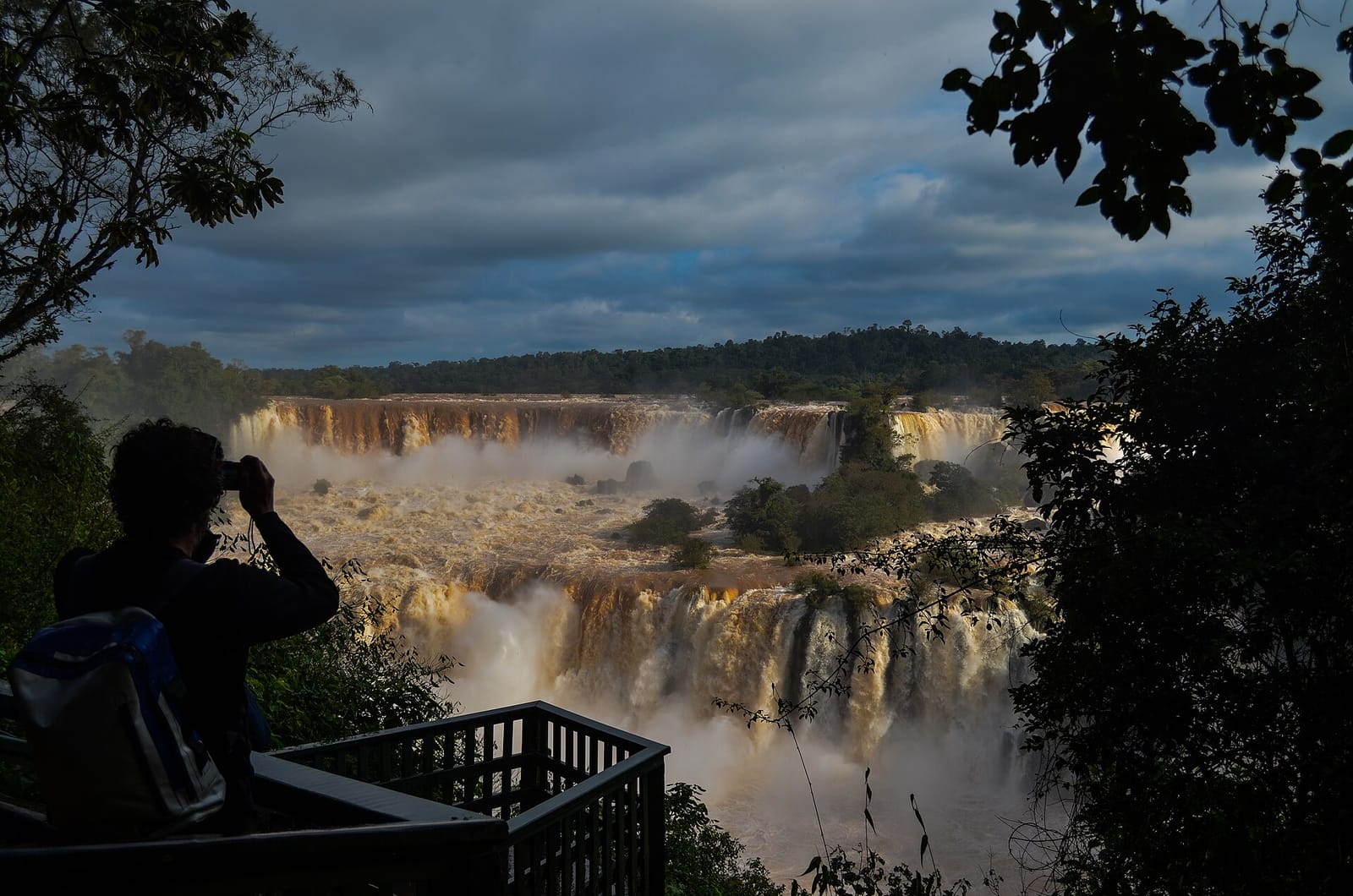 File photo: Iguazú Falls during the June 2013 Iguazú River flood