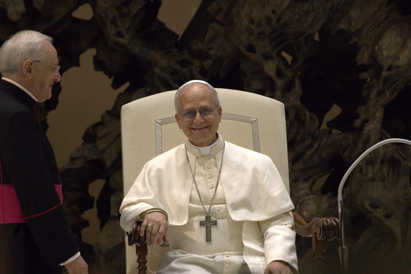 File photo: Pope Leo XIV during a media audience, May 2025