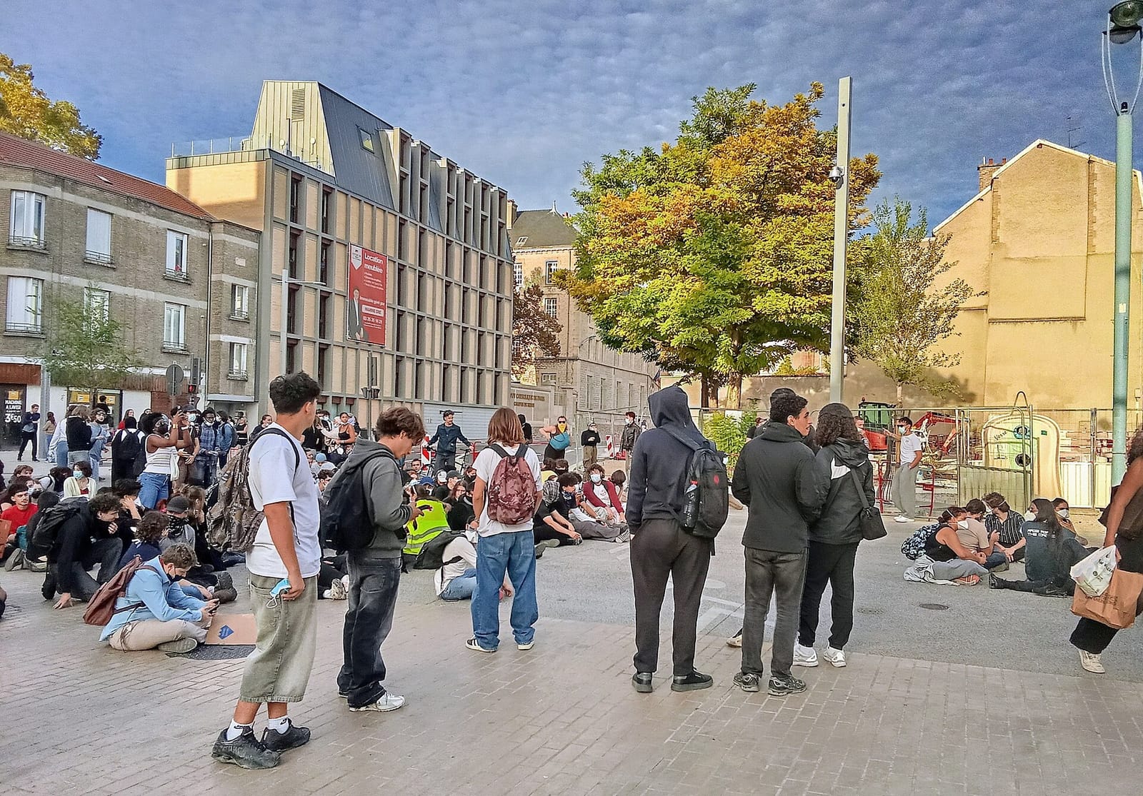 High school students march in Reims, France, 6 October 2026
