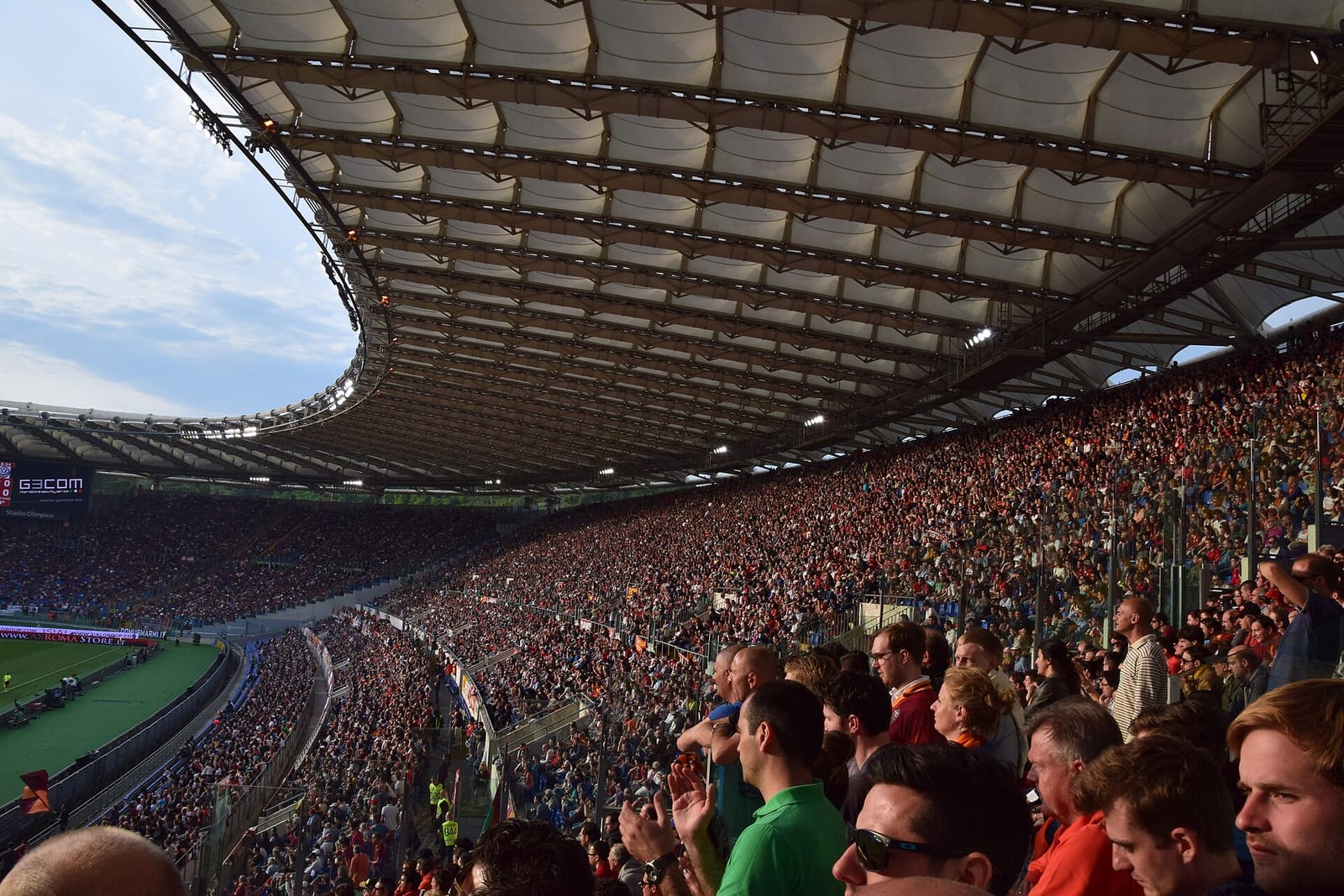File photo: Stadio Olimpico in Rome during AS Roma v Juventus, 2014