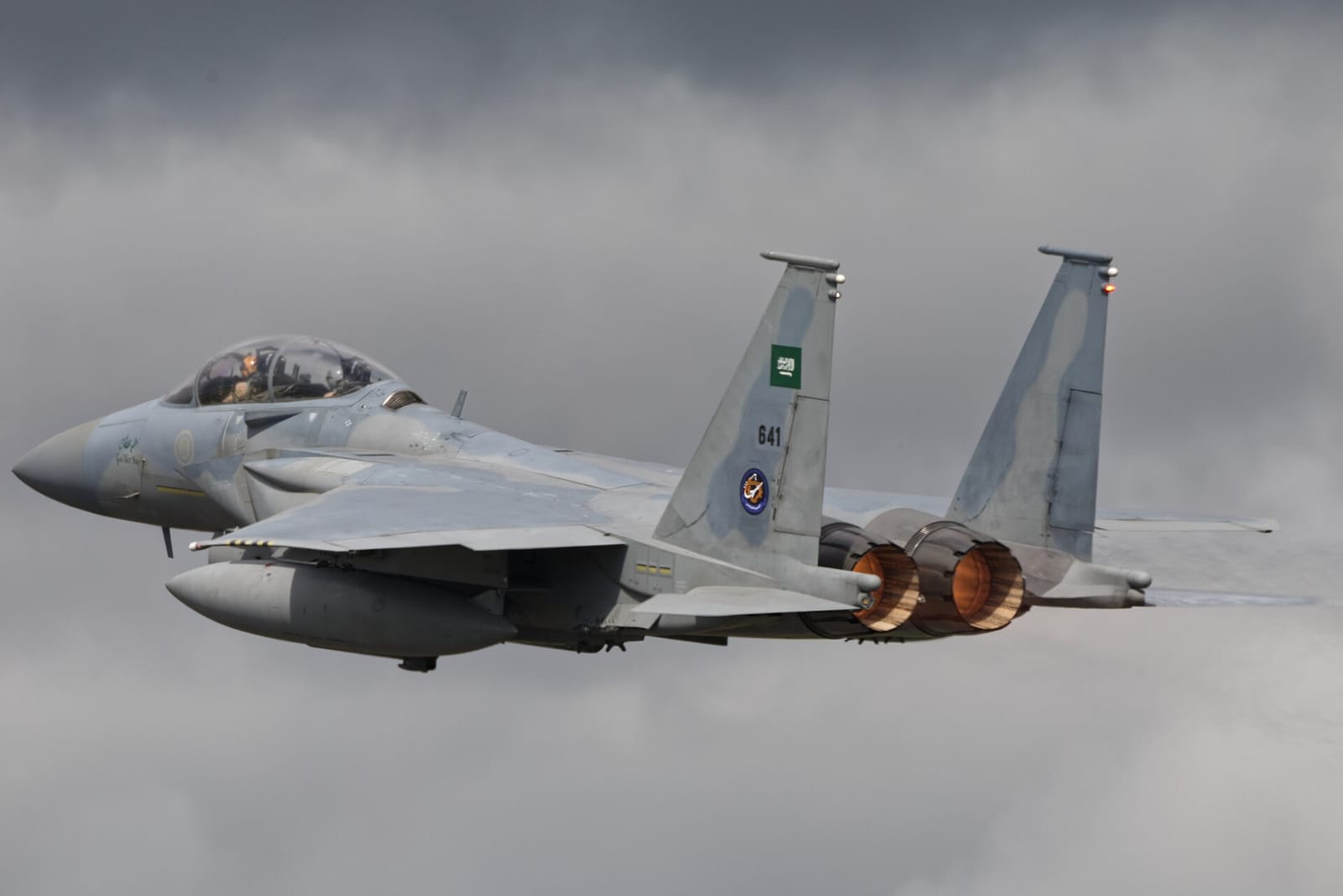 File photo: Royal Saudi Air Force F-15SA Eagle fighter jet at RIAT 2024