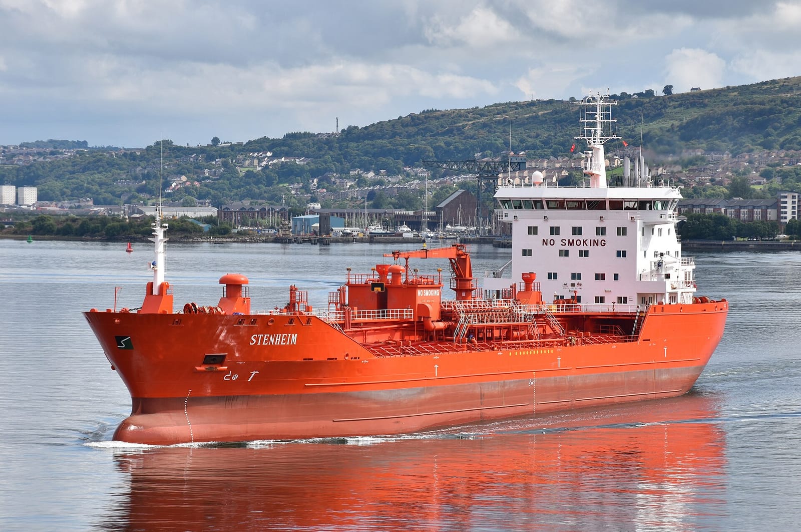 File photo: chemical tanker Stenheim under way at sea