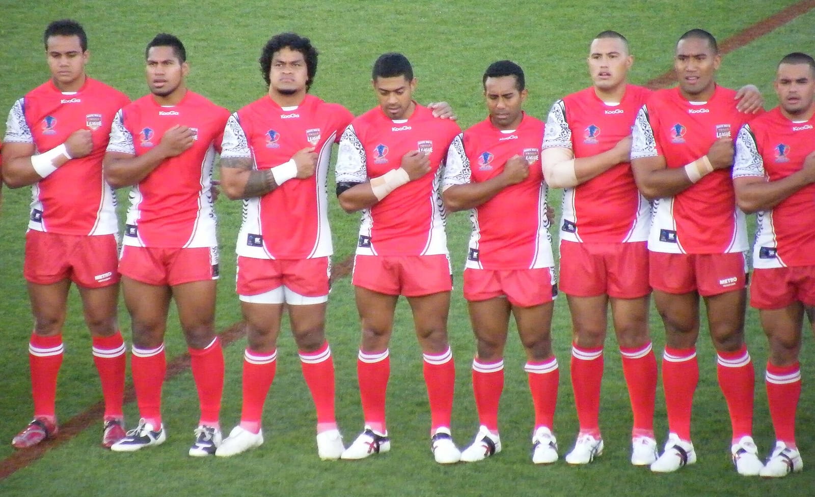 File photo: Tonga rugby league team at the 2008 World Cup