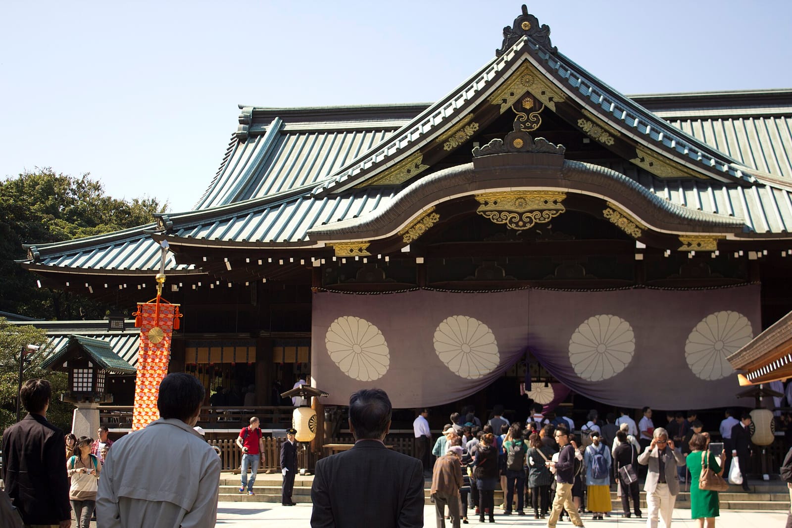 File photo: Yasukuni Shrine during a previous autumn festival in Tokyo