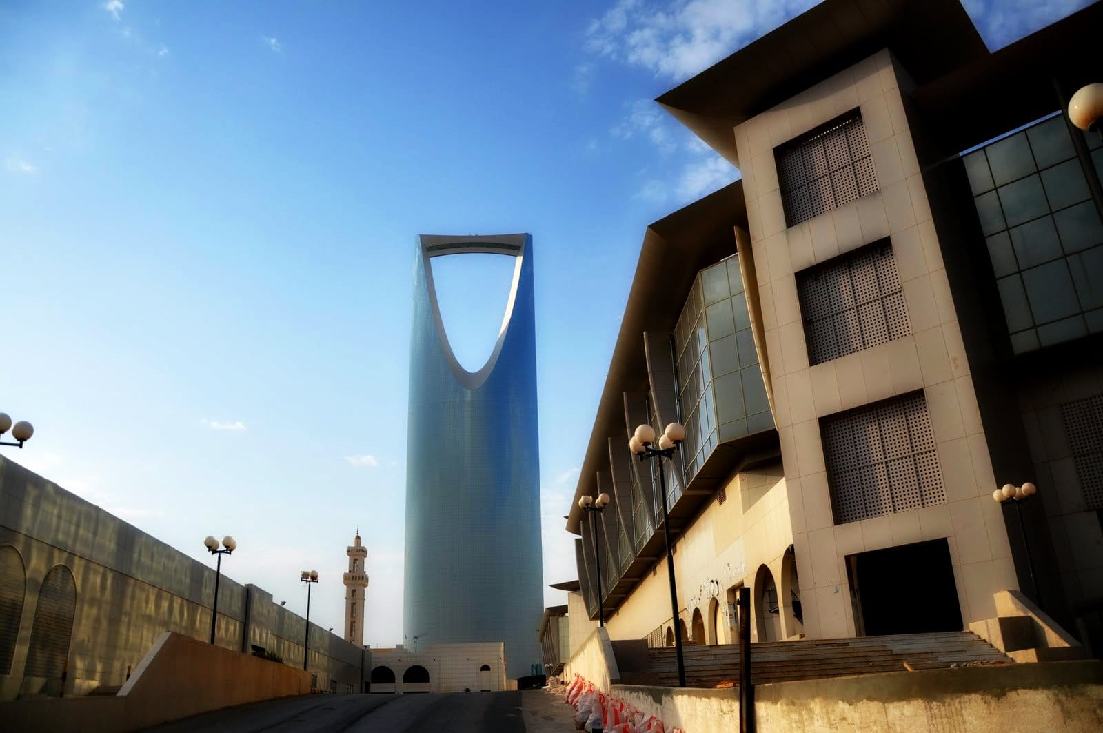 Kingdom Centre skyscraper in Riyadh's Olaya district