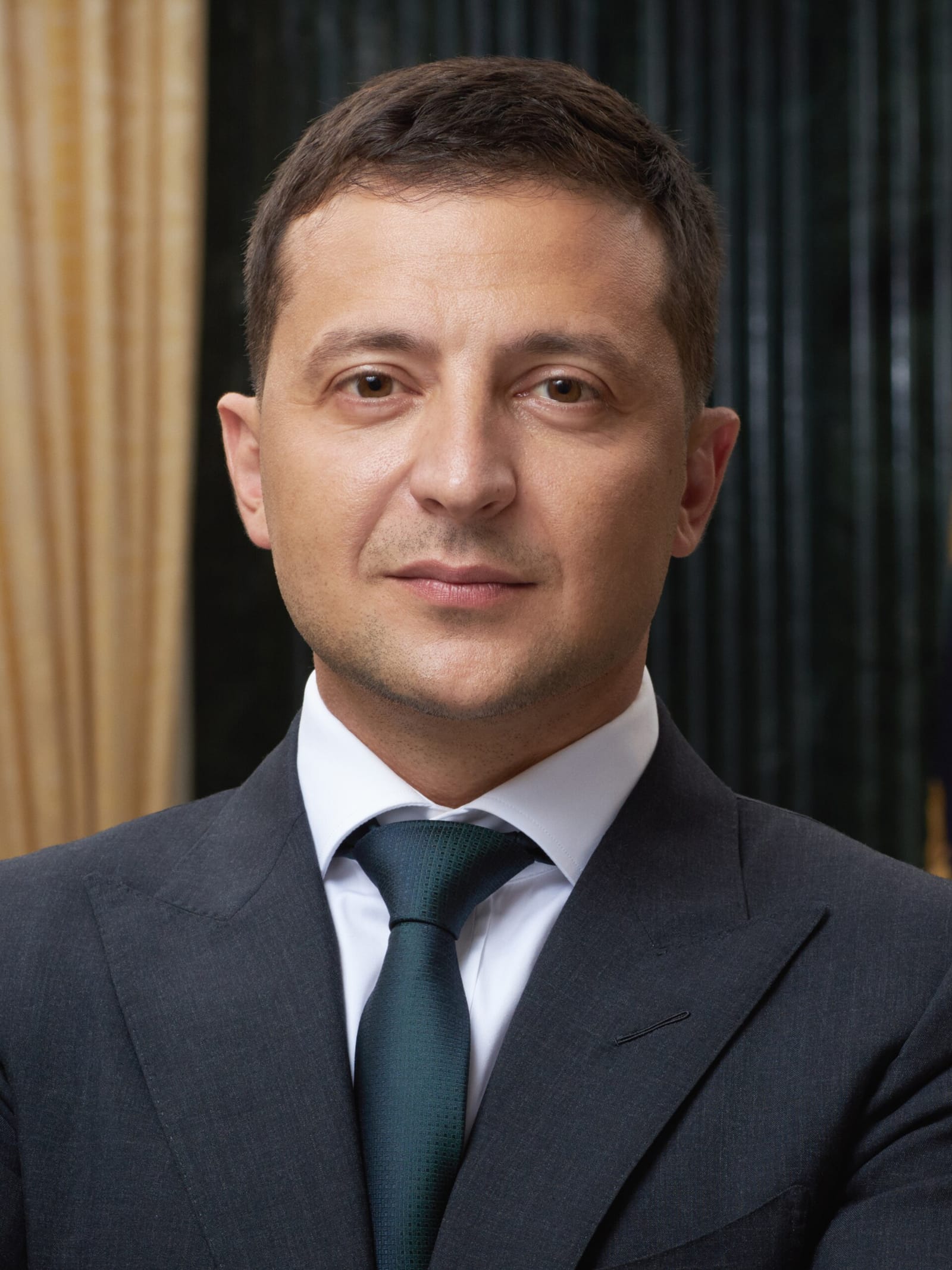 File photo: Official portrait of Ukrainian President Volodymyr Zelensky