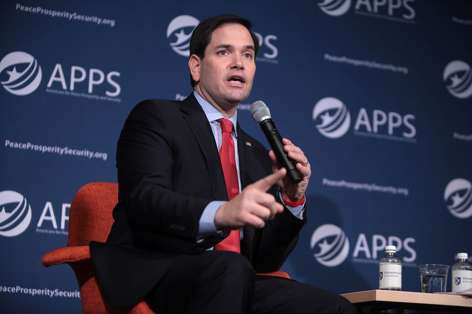 File photo: Marco Rubio speaking at an event in New Hampshire