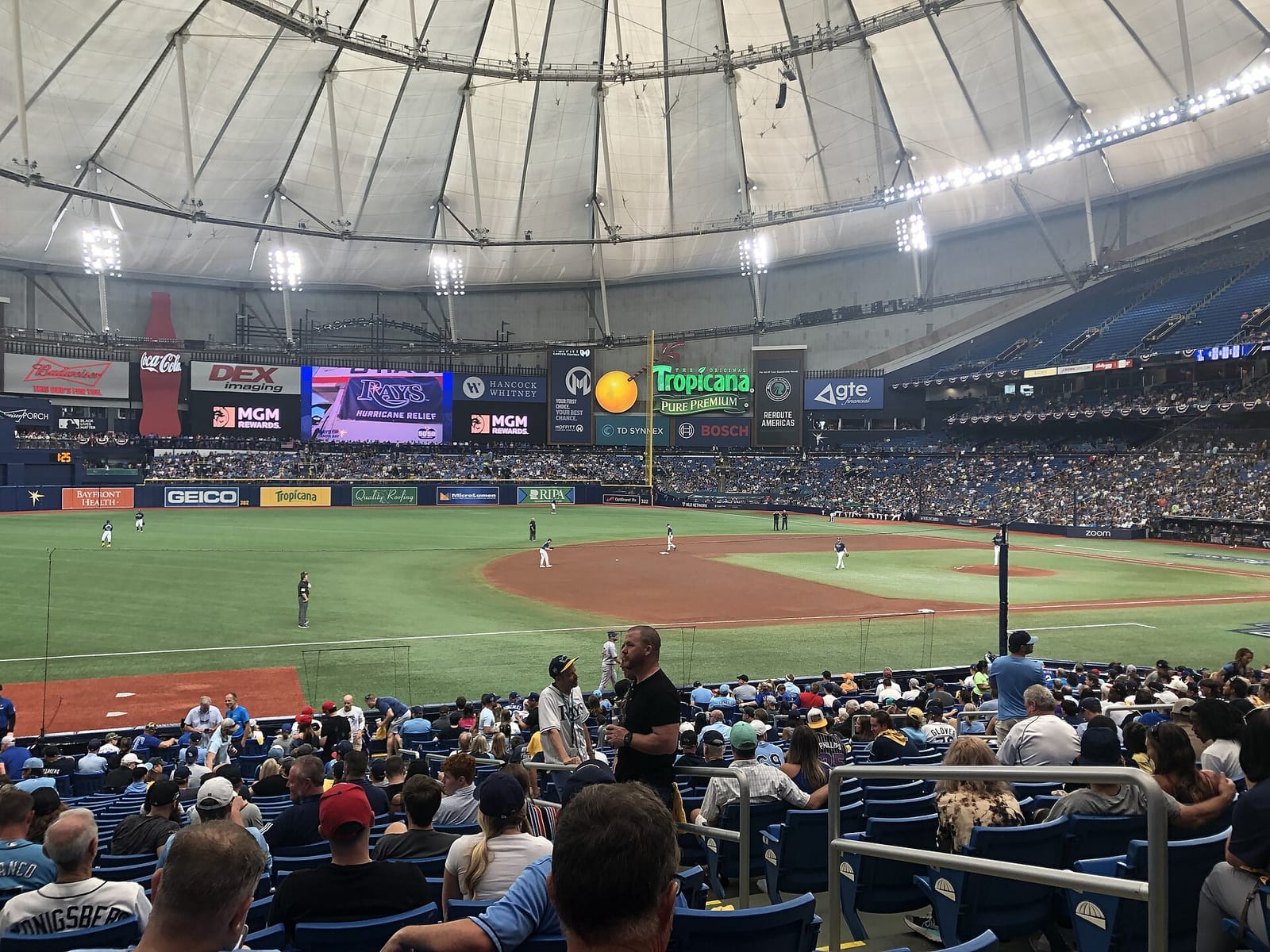 File photo: Tropicana Field, Tampa Bay Rays' home, during 2023 playoff game