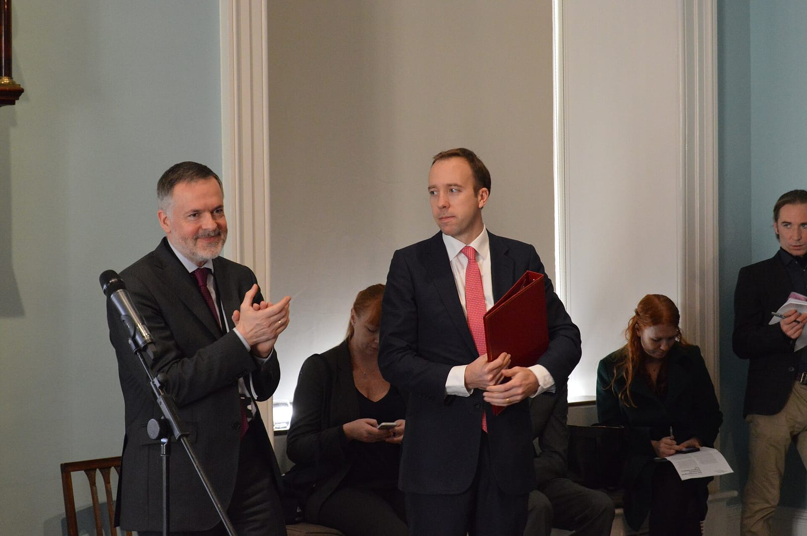 Matt Hancock MP with Hartwig Fischer at an event