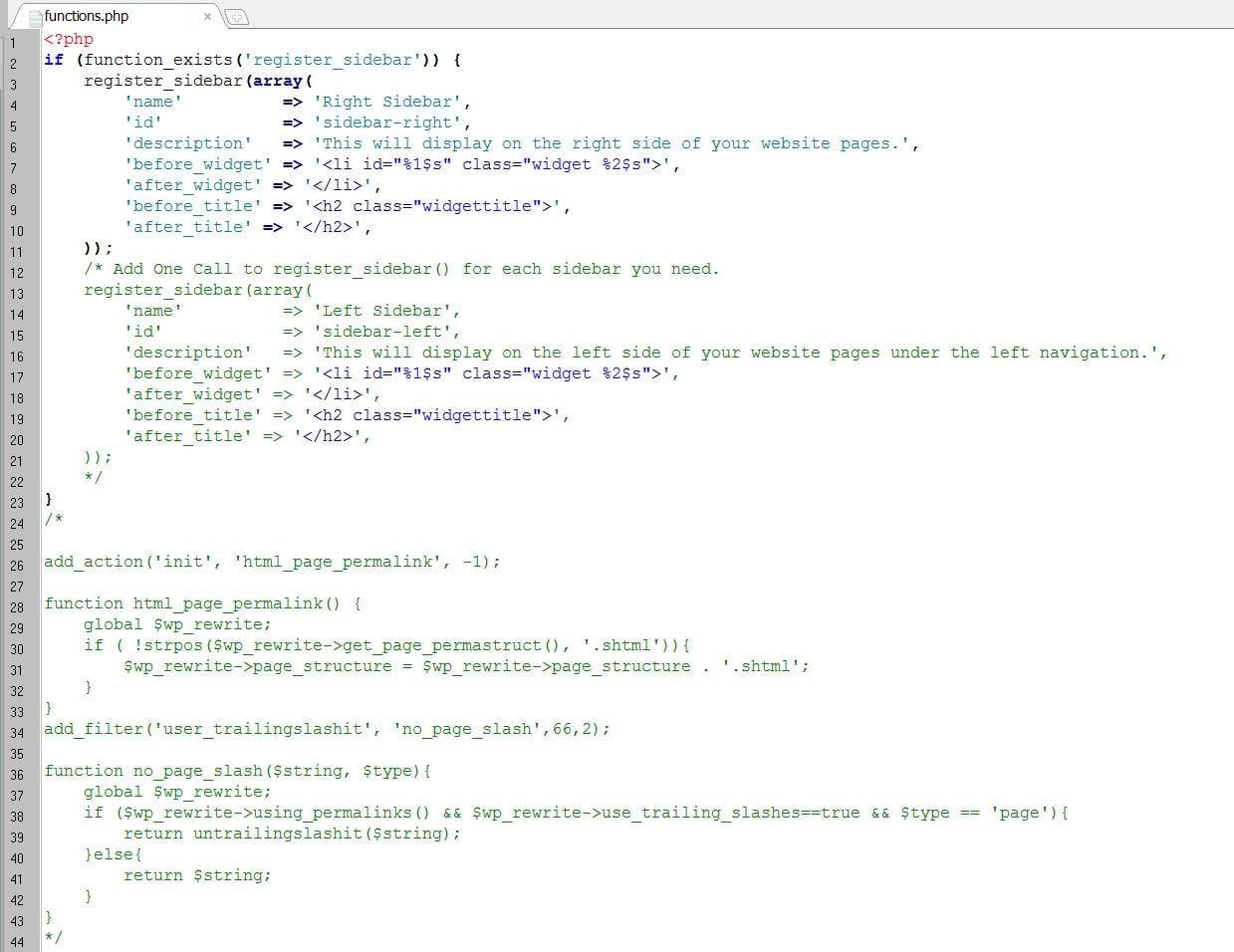 File photo: custom PHP code displayed on a computer screen