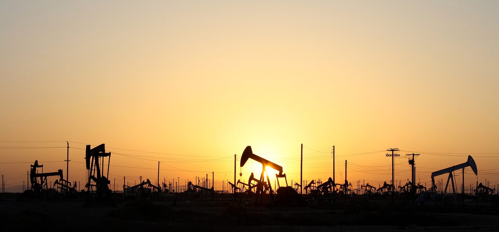 File photo: Pumpjacks at Lost Hills Oil Field, California, at sunset