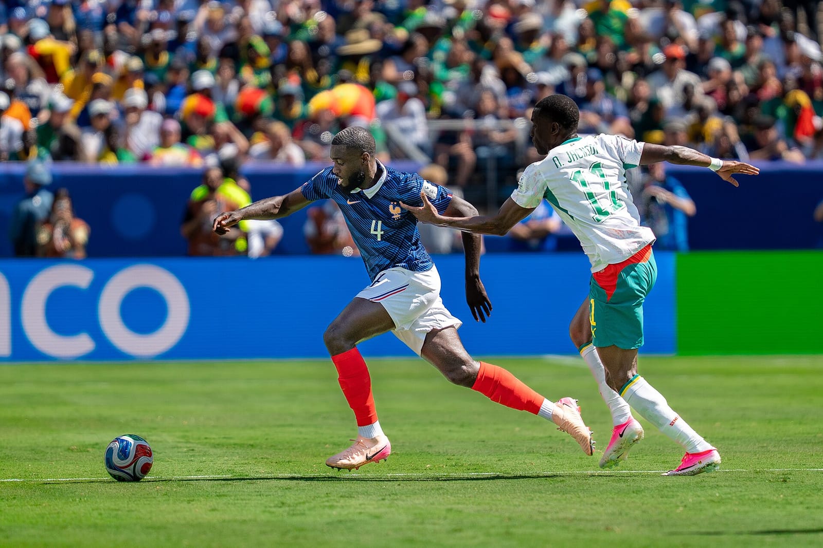 File photo: Nicolas Jackson playing for Senegal against France, June 2026