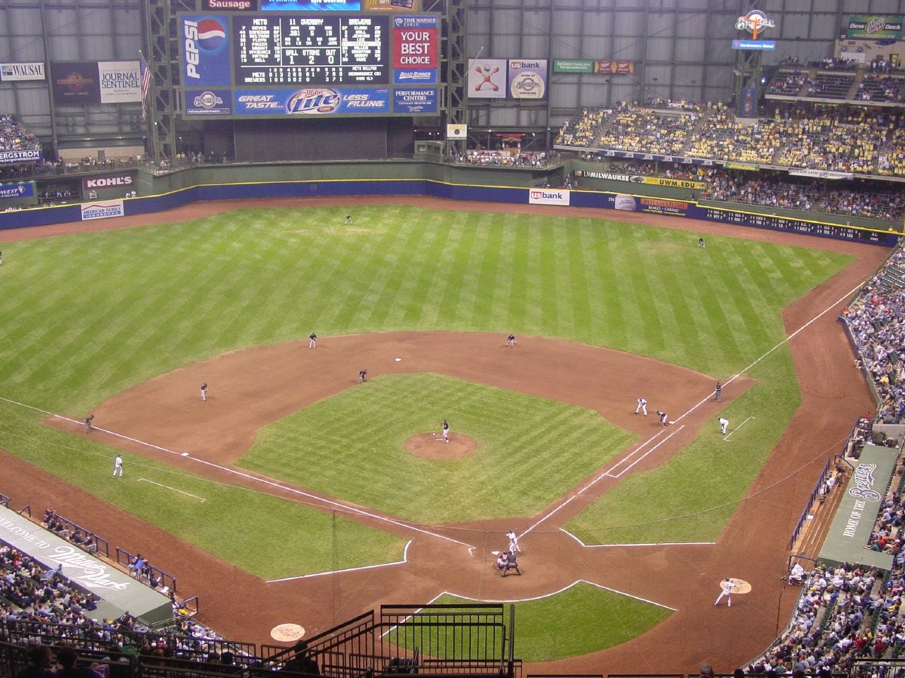 File photo: Brewers play the Mets at Miller Park, now American Family Field
