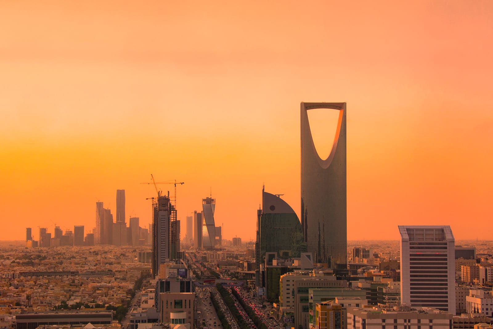 File photo: Riyadh's northern skyline, including Kingdom Tower and KAFD
