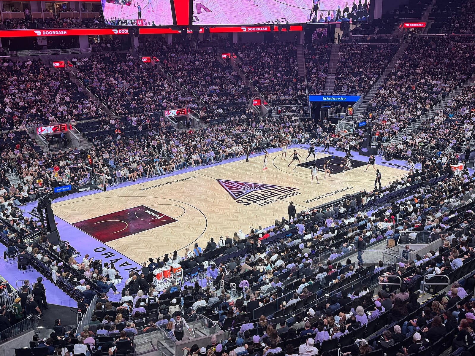 File photo: Golden State Valkyries host Indiana Fever, August 2025