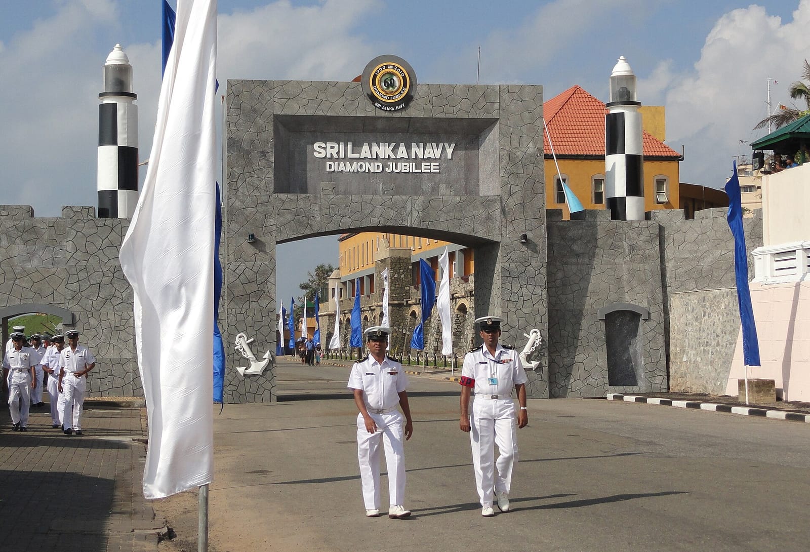 File photo: Sri Lanka Navy personnel at Colombo port base