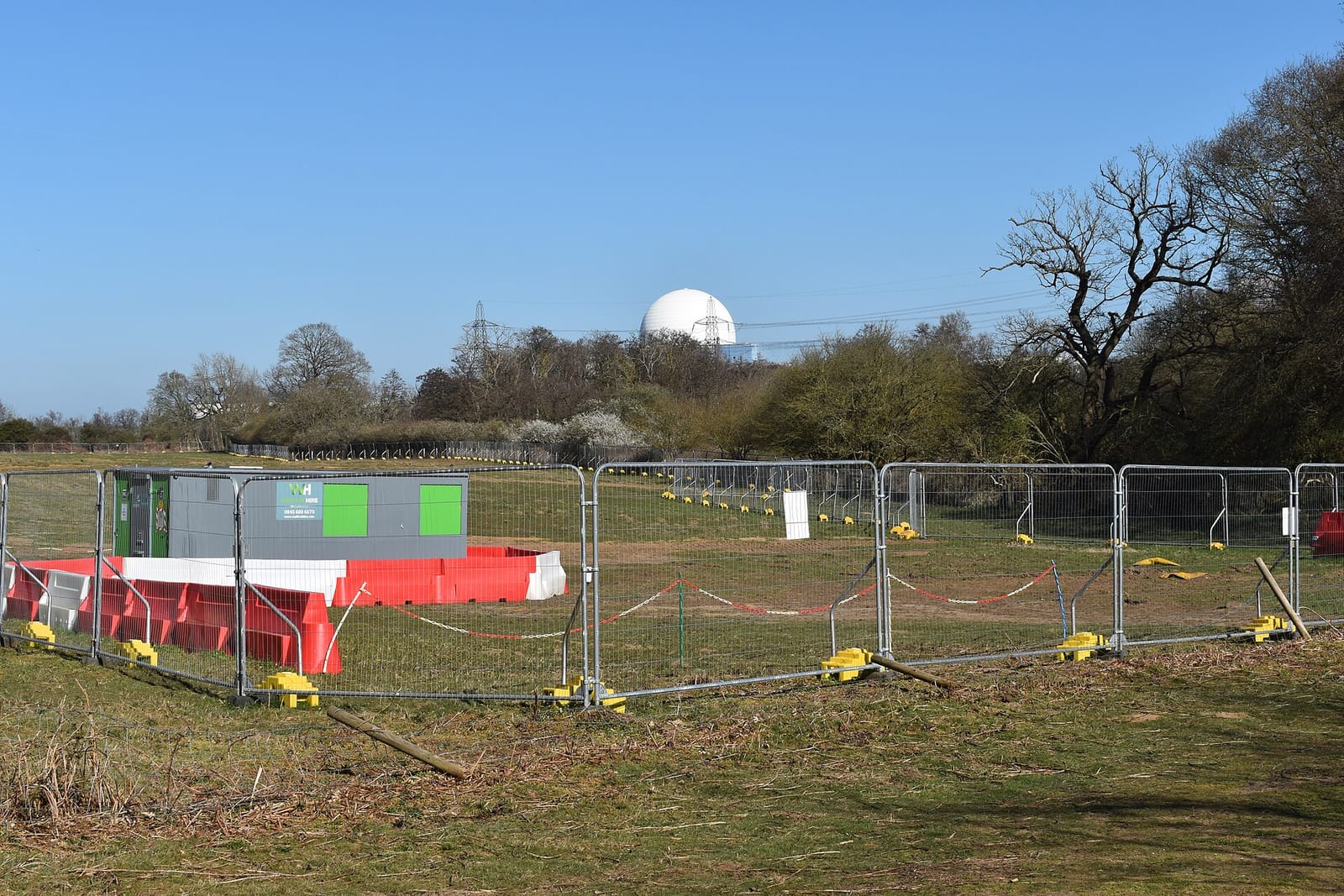 Vorbereitung des Baugeländes für Sizewell C bei Sizewell, Suffolk
