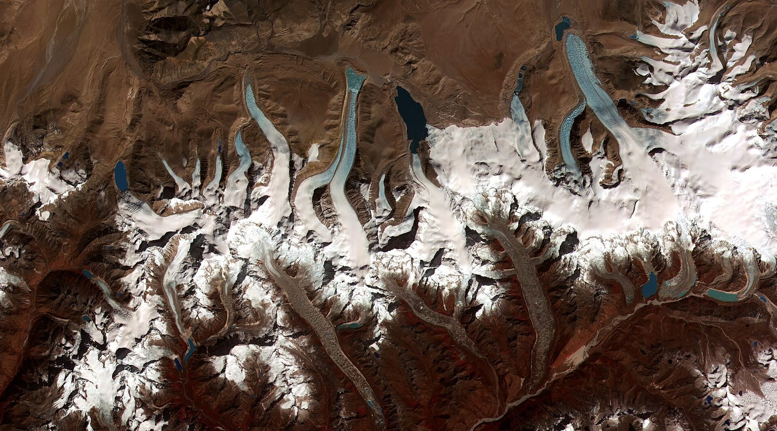 File photo: glacial lakes forming at glacier termini in Bhutan Himalaya
