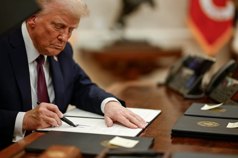 Trump signs order expanding access to tax-exempt diesel weeks before US midterms