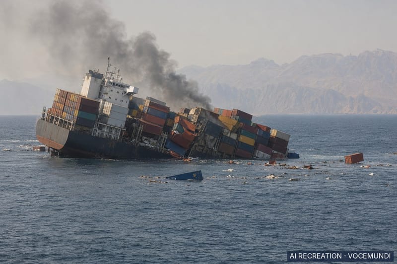 Two cargo ships sink near Strait of Hormuz as reported attacks on shipping rise