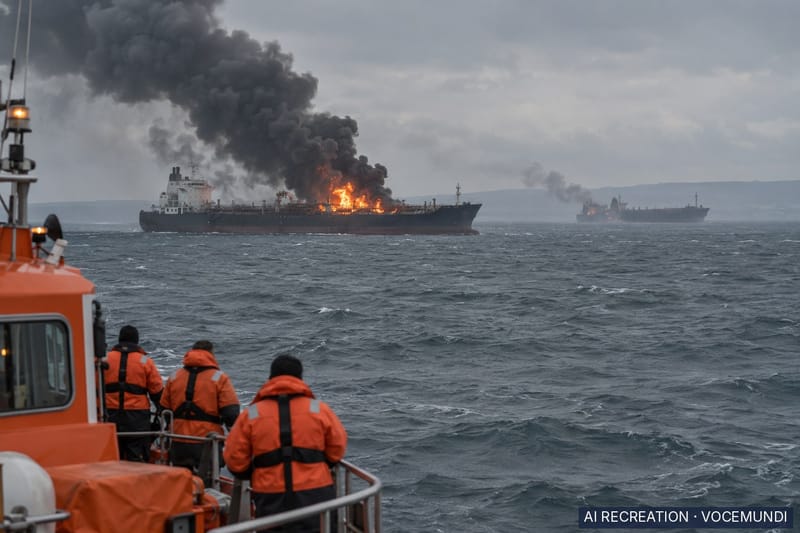 Seven sailors missing after drones strike two tankers off Romania's Black Sea coast
