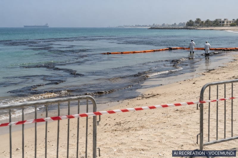 Oil spill from tanker reaches UAE coast, prompting beach closures